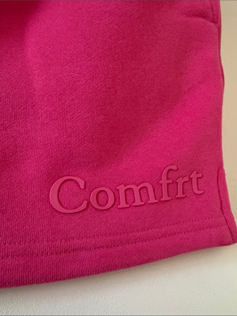 Comfrt Bright Pink Hoodie & Shorts Set - Picture 9 of 9